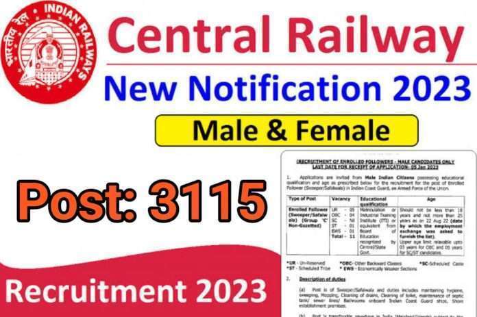 Indian Railway Recruitment 2023 - Railway Bharti Vacancy Apply Online, Last Date