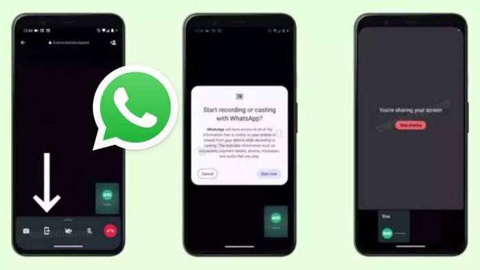 WhatsApp Screen Sharing Feature For Video Calls