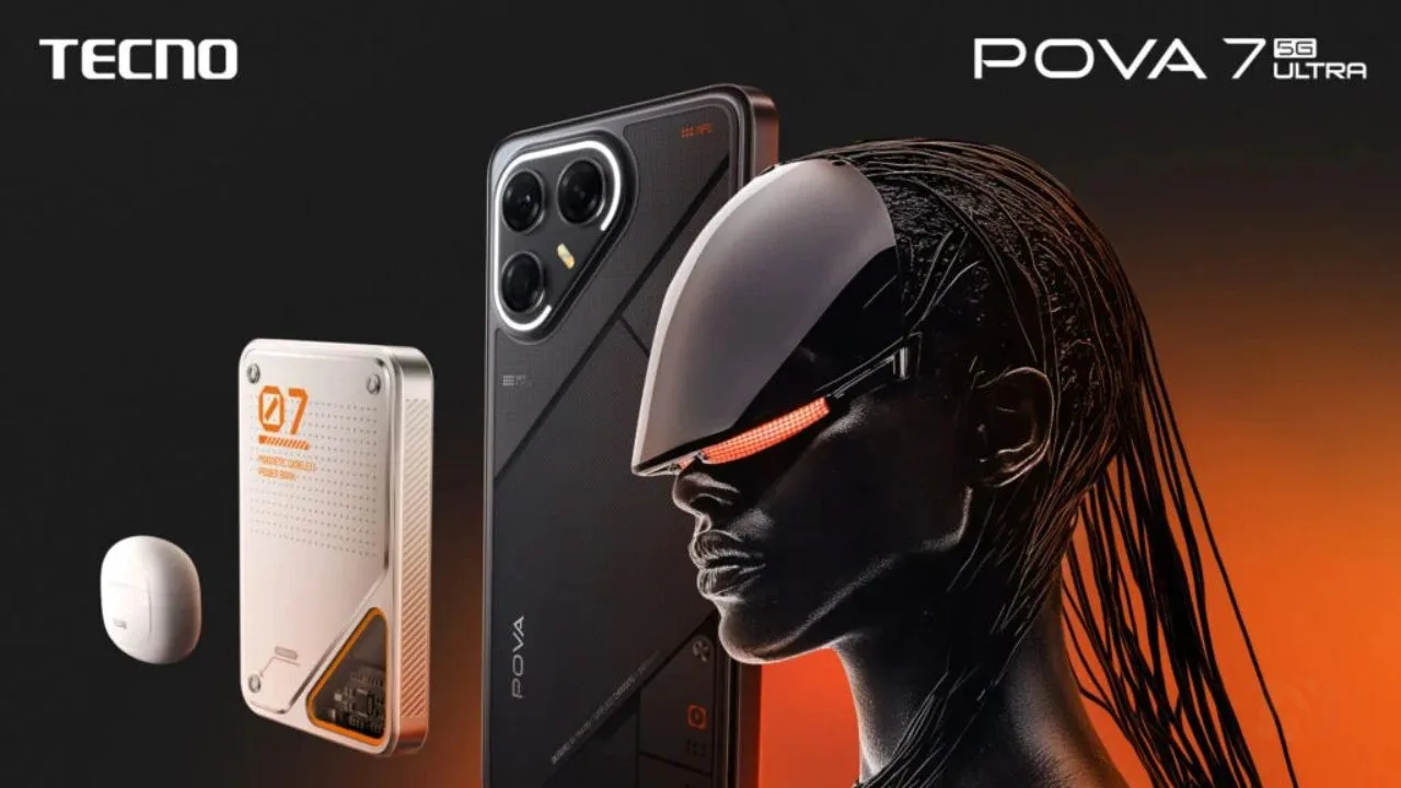 Tecno Pova 7 Ultra 5G Launches Globally with Magnetic Wireless Charging & 144 Hz Display