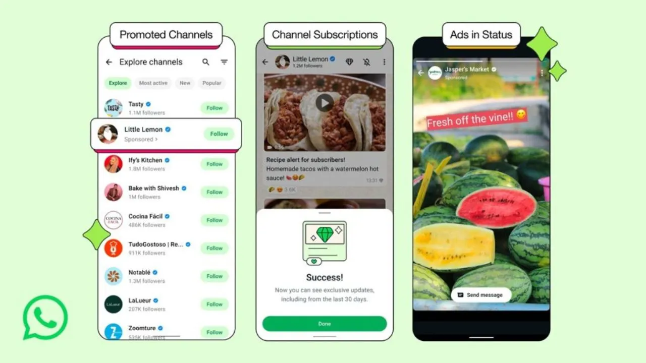 WhatsApp to Show Ads in Status & Channels, Paid Subscriptions Also Coming